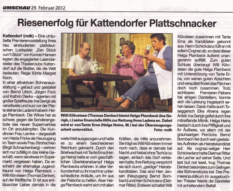Premiere-in-Umschau